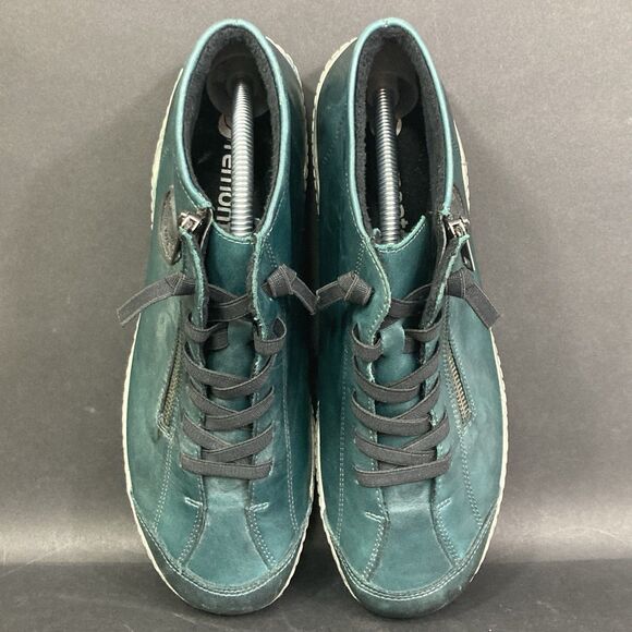 Remonte Chukka Booties Women's Sz 9.5 (EU 41) Teal Blue Leather 161042646 - Picture 4 of 9